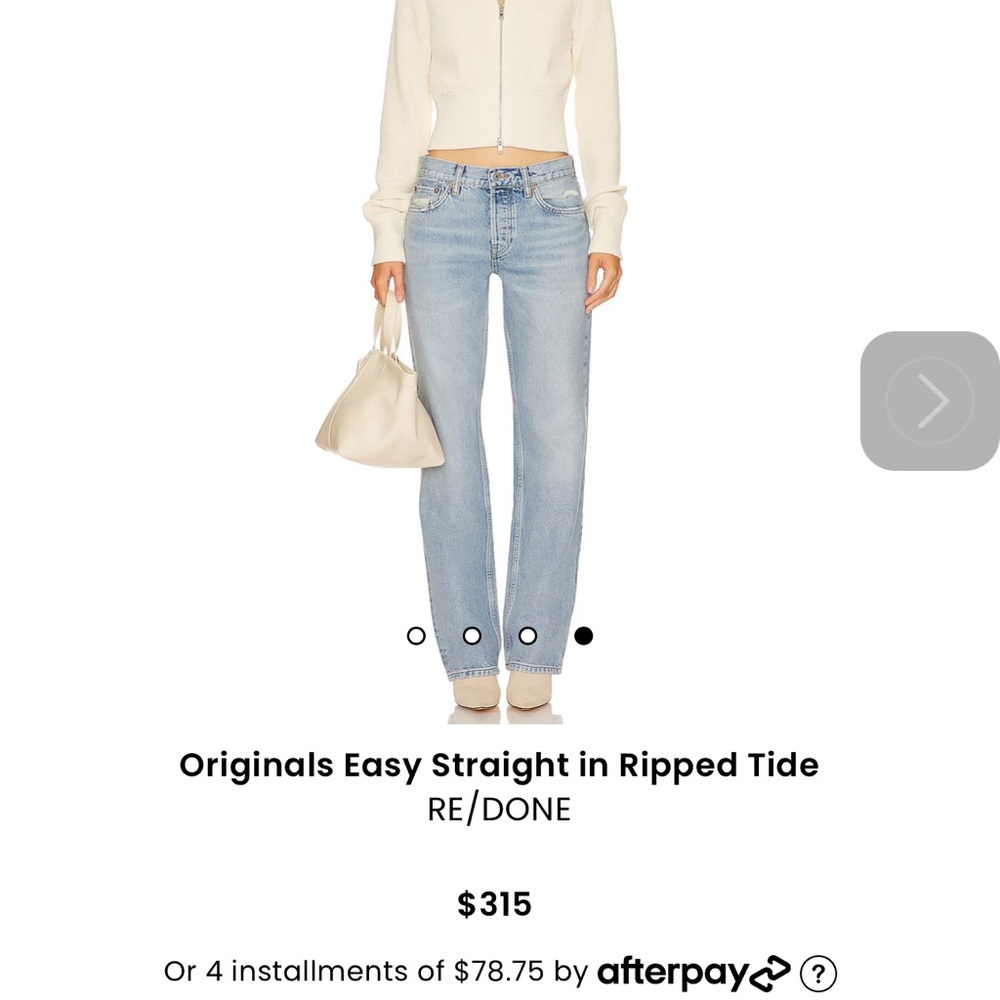 NWT Re/done easy straight color speedway size 25
